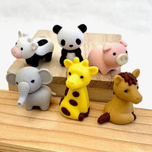 Load image into Gallery viewer, 380322 IWAKO ZOO ANIMAL ERASERS-6 erasers