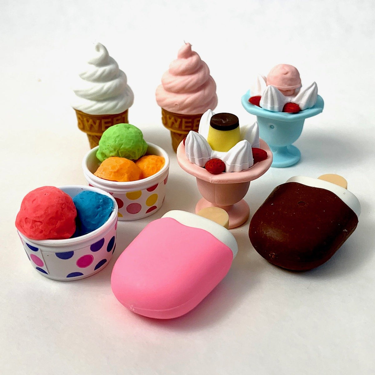 381492 IWAKO ICE CREAM ERASERS-8 erasers – IwakoUSA