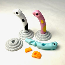 Load image into Gallery viewer, 381827 IWAKO GARDEN EEL ERASERS-ASSORTED 3 COLORS-3 erasers