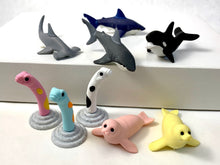 Load image into Gallery viewer, 381827 IWAKO GARDEN EEL ERASERS-ASSORTED 3 COLORS-3 erasers