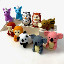 Load image into Gallery viewer, 382172 IWAKO FOREST ANIMAL ERASER-10 erasers