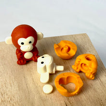 Load image into Gallery viewer, 382175 IWAKO MONKEY ERASER-BROWN-1 eraser