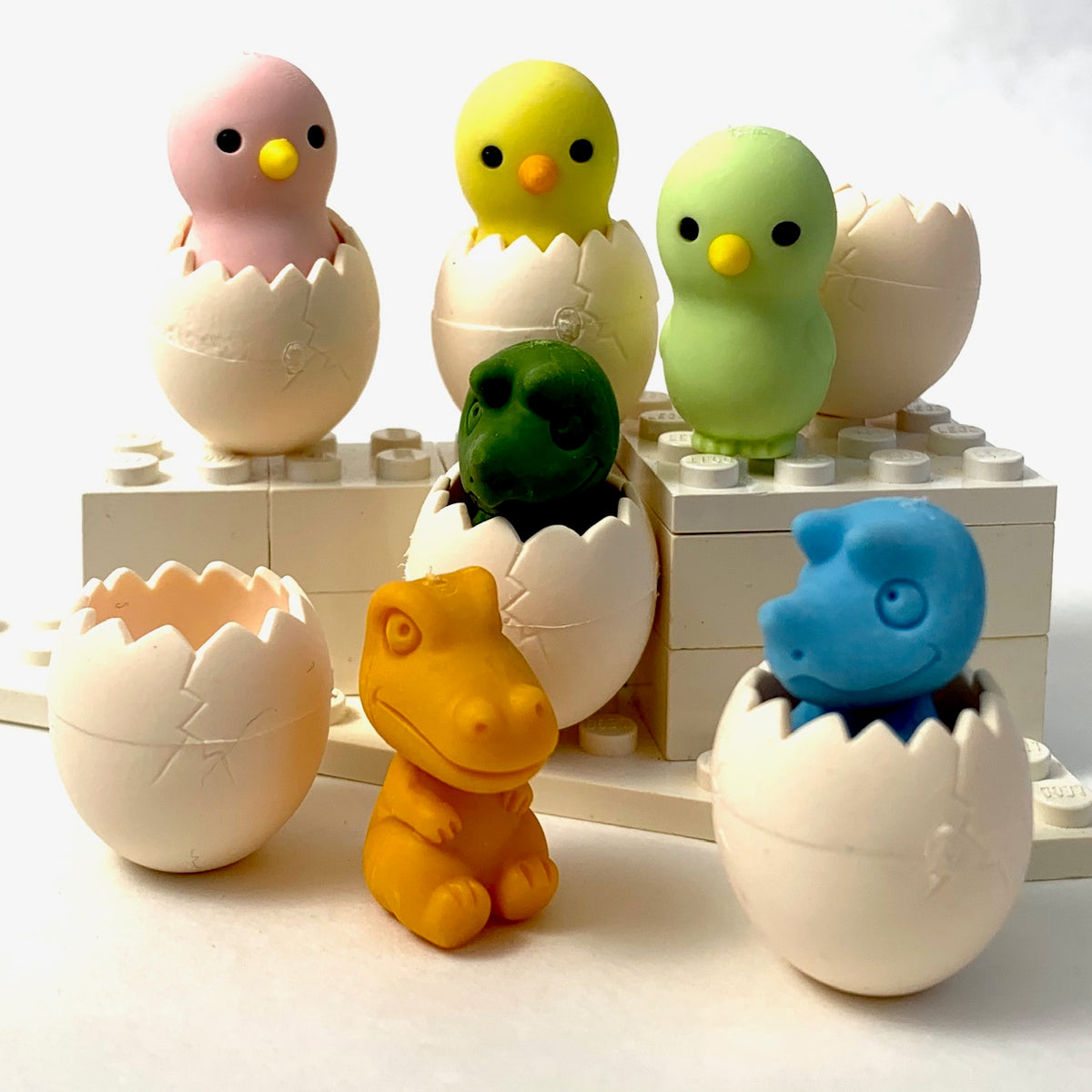 382418 IWAKO BABY DINO & EGG ERASER-BLUE-1 eraser – IwakoUSA