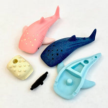 Load image into Gallery viewer, 382535 IWAKO WHALE SHARK ERASER-DARK BLUE-1 eraser