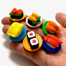 Load image into Gallery viewer, 382622 IWAKO SUSHI-GO-ROUND ERASERS-6 packs of 12 erasers