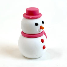 Load image into Gallery viewer, 382655 IWAKO SNOWMAN ERASER-PINK-1 ERASER