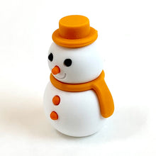 Load image into Gallery viewer, 382654 IWAKO SNOWMAN ERASER-ORANGE-1 ERASER
