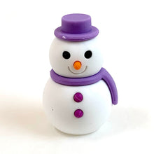 Load image into Gallery viewer, 382656 IWAKO SNOWMAN ERASER-PURPLE-1 ERASER