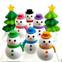 Load image into Gallery viewer, 382656 IWAKO SNOWMAN ERASER-PURPLE-1 ERASER