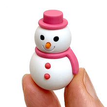 Load image into Gallery viewer, 382655 IWAKO SNOWMAN ERASER-PINK-1 ERASER