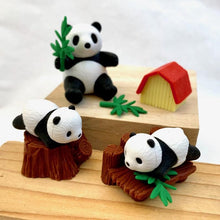 Load image into Gallery viewer, 383001 IWAKO PANDA FAMILY ERASERS CARD-1 CARD
