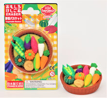 Load image into Gallery viewer, 383051 IWAKO VEGETABLE BASKET ERASER CARDS-1 CARD