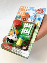 Load image into Gallery viewer, 383221 IWAKO FARM ANIMALS ERASER CARD-1 CARD