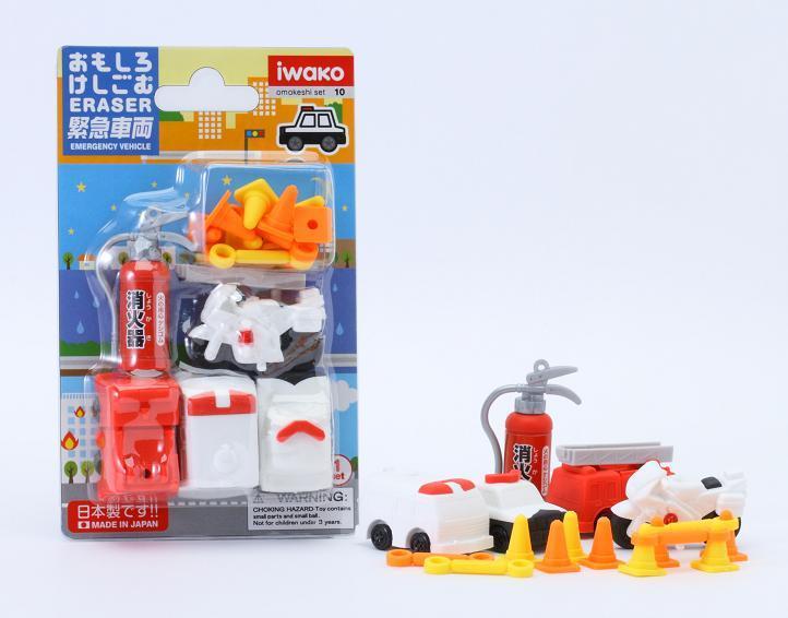 383411 IWAKO EMERGENCY VEHICLE ERASER CARD-1 CARD – IwakoUSA