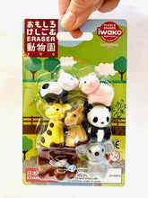 Load image into Gallery viewer, 383451 IWAKO ZOO ERASER CARD-1 CARD