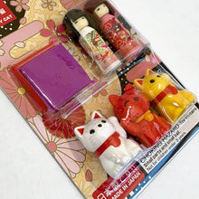 Load image into Gallery viewer, 383461 IWAKO DOLL AND CAT ERASER CARD-1 CARD