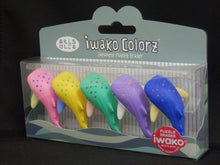 Load image into Gallery viewer, 384561 Iwako Colorz Whale Sharks-1 box of 5 Erasers