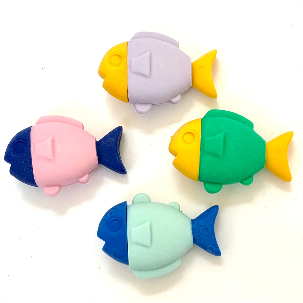 381112 FISH ERASER-4 erasers