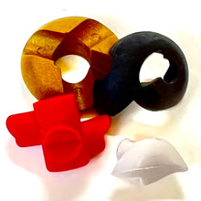 Load image into Gallery viewer, 382792 RAINBOW UNCHI POOP ERASERS-6 ERASERS