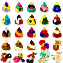 Load image into Gallery viewer, 382792 RAINBOW UNCHI POOP ERASERS-6 ERASERS