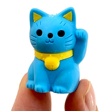 Load image into Gallery viewer, 380148 MANEKI WELCOME CAT ERASER-BLUE-1 ERASER