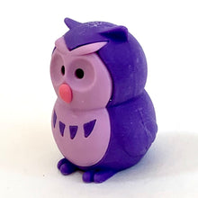 Load image into Gallery viewer, X 380067 IWAKO OWL ERASERS-PURPLE-DISCONTINUED
