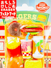 Load image into Gallery viewer, 383311 IWAKO FAST FOOD ERASER CARD-1 CARD