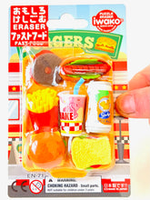 Load image into Gallery viewer, 383311 IWAKO FAST FOOD ERASER CARD-1 CARD