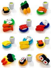 Load image into Gallery viewer, 382622 IWAKO SUSHI-GO-ROUND ERASERS-6 packs of 12 erasers