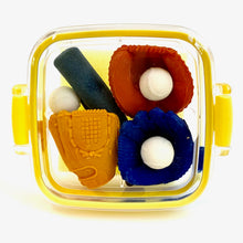 Load image into Gallery viewer, 384351 IWAKO BASEBALL ERASERS IN A BOX-1 box of 4 erasers