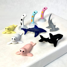 Load image into Gallery viewer, 381827 IWAKO GARDEN EEL ERASERS-ASSORTED 3 COLORS-3 erasers