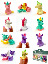 Load image into Gallery viewer, 384521 IWAKO Colorz Unicorns -1 box of 5 Erasers