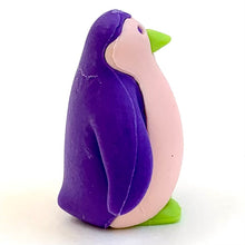 Load image into Gallery viewer, 384591 Iwako Colorz Penguin -1 box of 5 Erasers