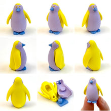 Load image into Gallery viewer, 384591 Iwako Colorz Penguin -1 box of 5 Erasers