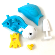 Load image into Gallery viewer, 380055 Iwako Parakeet Eraser-BLUE-1 Eraser