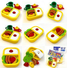 Load image into Gallery viewer, 383642 IWAKO BENTO BOX TRIPLE IWAKO PUZZLE ERASERS-1 bag of 3 erasers
