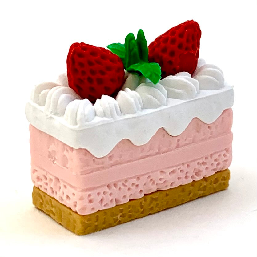 381475 IWAKO SQUARE CAKE ERASER-STRAWBERRY-1 ERASER – IwakoUSA