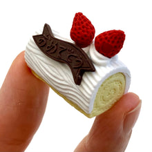 Load image into Gallery viewer, 381484 IWAKO LOG CAKE ERASER-WHITE-1 eraser