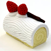 Load image into Gallery viewer, 381484 IWAKO LOG CAKE ERASER-WHITE-1 eraser