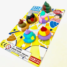 Load image into Gallery viewer, 383512 IWAKO RAINBOW UNCHI POOP ERASER CARD-1 CARD
