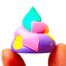 Load image into Gallery viewer, 383512 IWAKO RAINBOW UNCHI POOP ERASER CARD-1 CARD