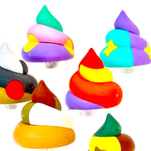 Load image into Gallery viewer, 383512 IWAKO RAINBOW UNCHI POOP ERASER CARD-1 CARD