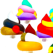 Load image into Gallery viewer, 383512 IWAKO RAINBOW UNCHI POOP ERASER CARD-1 CARD