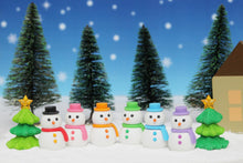 Load image into Gallery viewer, 382655 IWAKO SNOWMAN ERASER-PINK-1 ERASER