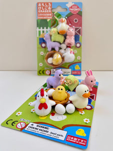 383761 CHICKEN & FRIENDS ERASER CARD-1 CARD