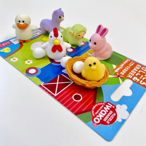 383761 CHICKEN & FRIENDS ERASER CARD-1 CARD