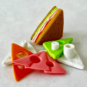 382721 IWAKO SANDWICH SLICE-WHITE-1 ERASER