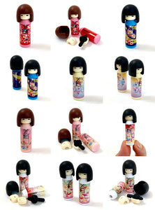 380037 Iwako Kokeshi Japanese Doll Eraser-Blue-1 eraser