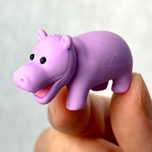 380054 Iwako Hippo Eraser-Purple-1 Eraser