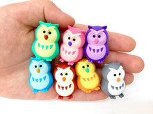 Load image into Gallery viewer, X 380062 IWAKO OWL ERASERS-6 COLORS-DISCONTINUED
